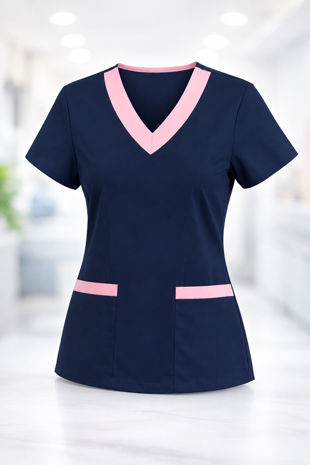 Conjunto Scrubs Antifluido, chaqueta cuello V mas Jogger Be Med Uniformes Medicos