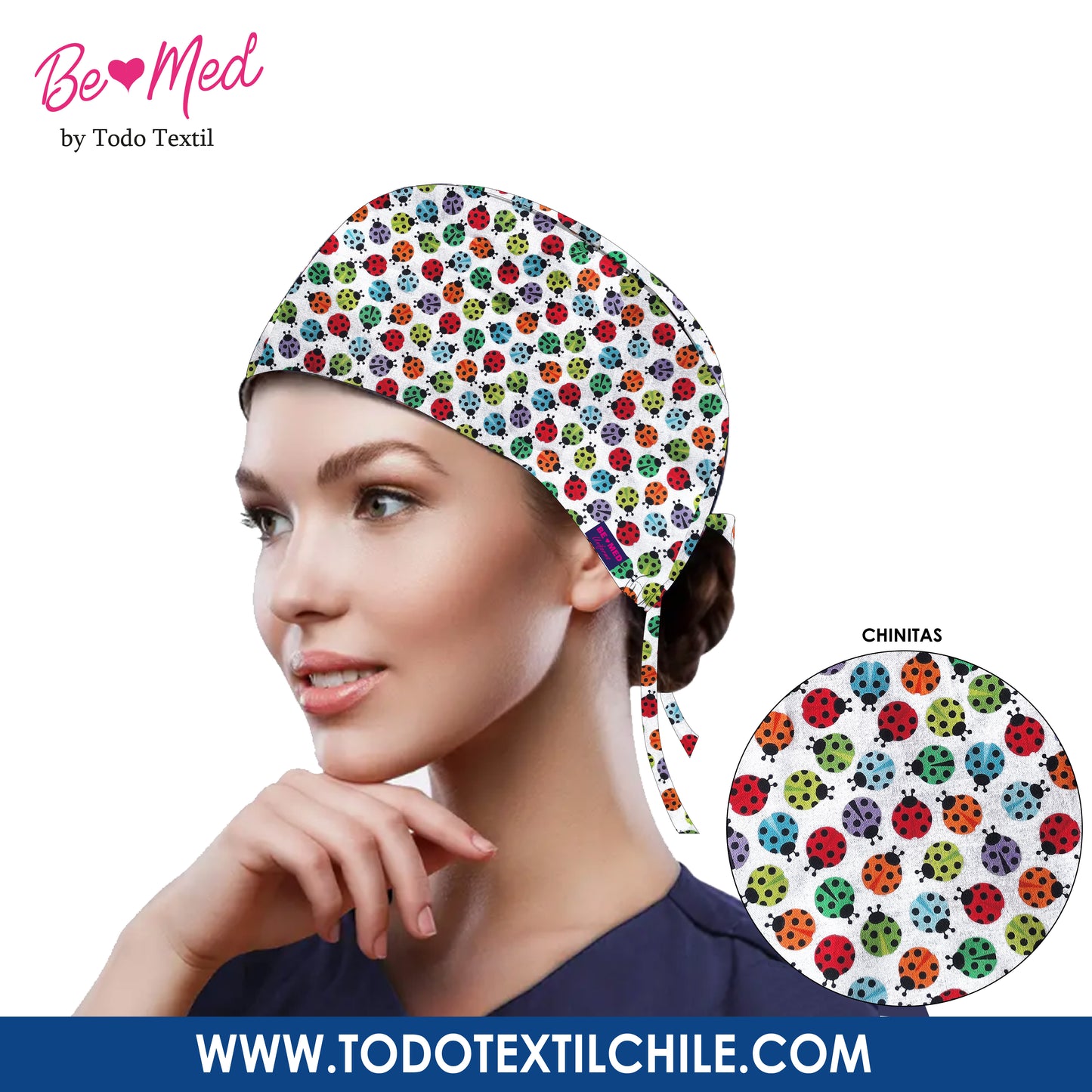 Gorro Medico, Clínicos estampados Unisex Be Med Uniforms