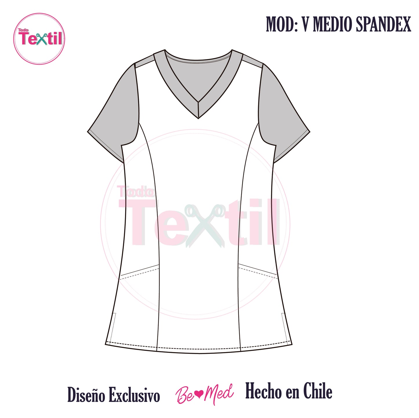 SUPER PRECIO Top Scrubs Hello Kitty, Todo Textil